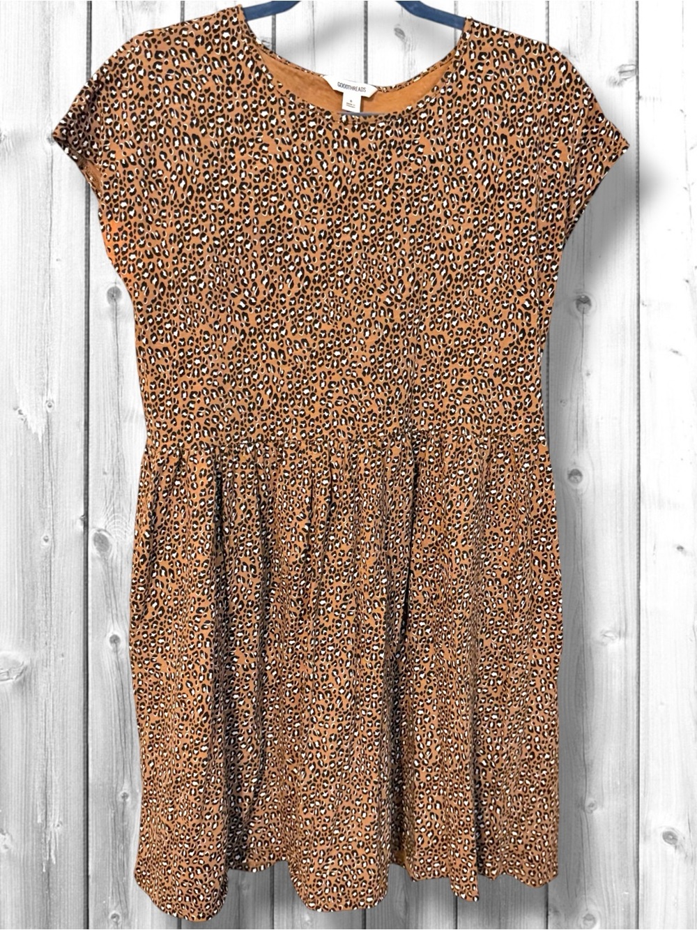 🌼Goodthreads Brown Leopard Print Mini Dress